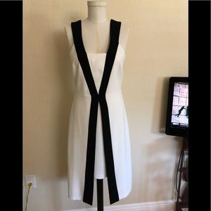 WHBM white and black dress